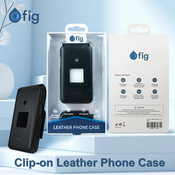 Fig IIX Men's Genuine Leather case w/ belt clip