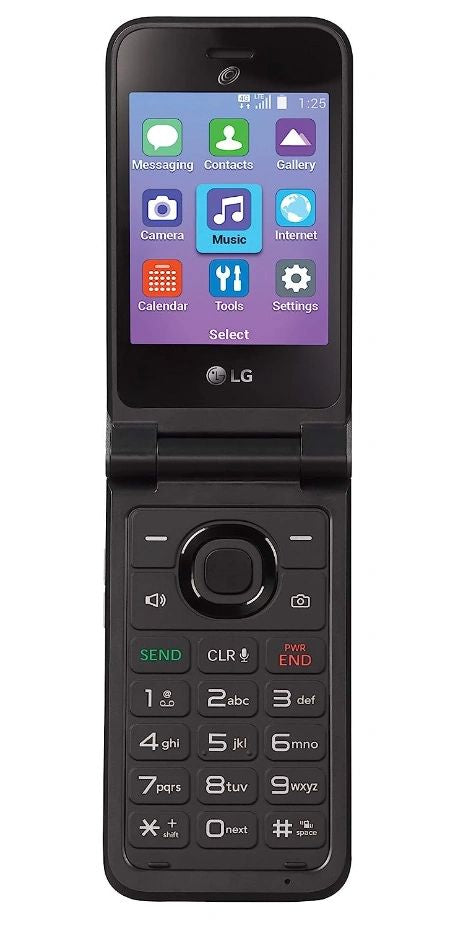 LG Classic Flip 4G LTE Unlocked to all carriers - Black - 4GB