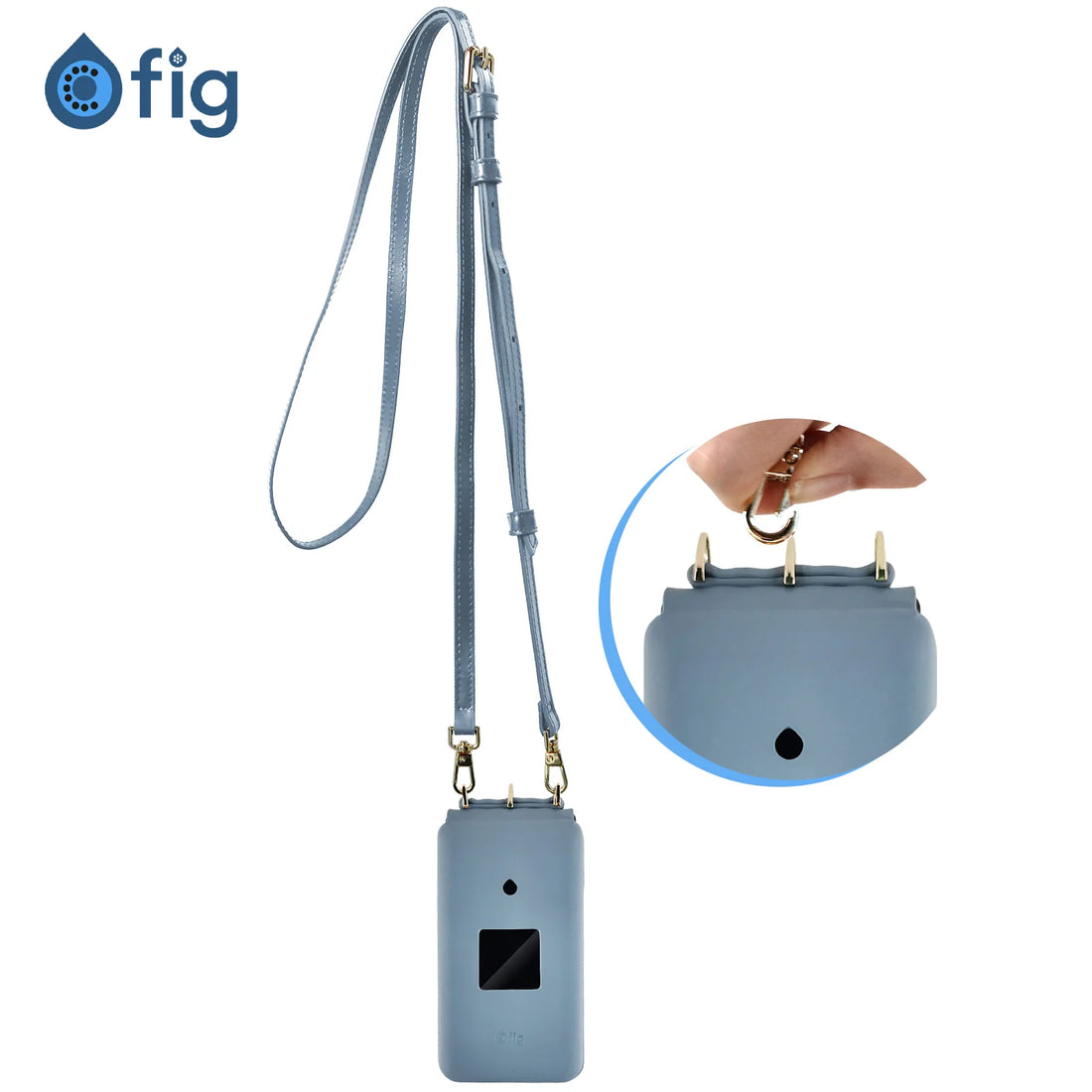 Fig Flip II Genuine Leather Crossbody Case (with strap)