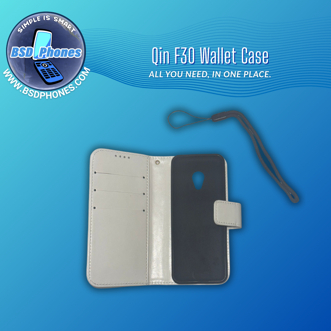 Qin F30 Faux Leather Wallet Case Qin F30 Faux Leather Wallet Case