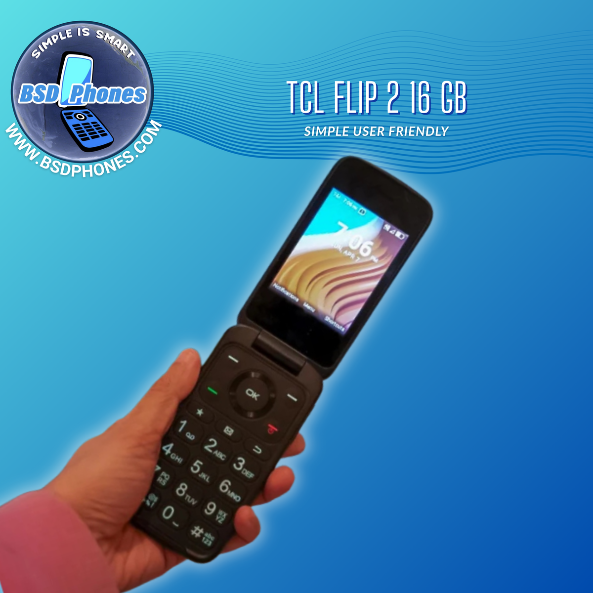 TCL FLIP 2 16 GB (FASTER WAZE,FILTER OPTIONS) UNLOCKED ALL CARRIERS