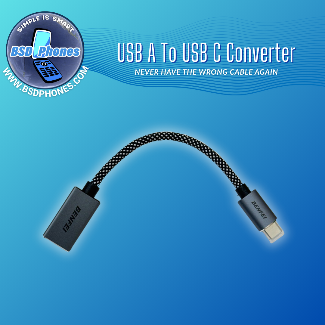 USB A to USB C Converter Cable