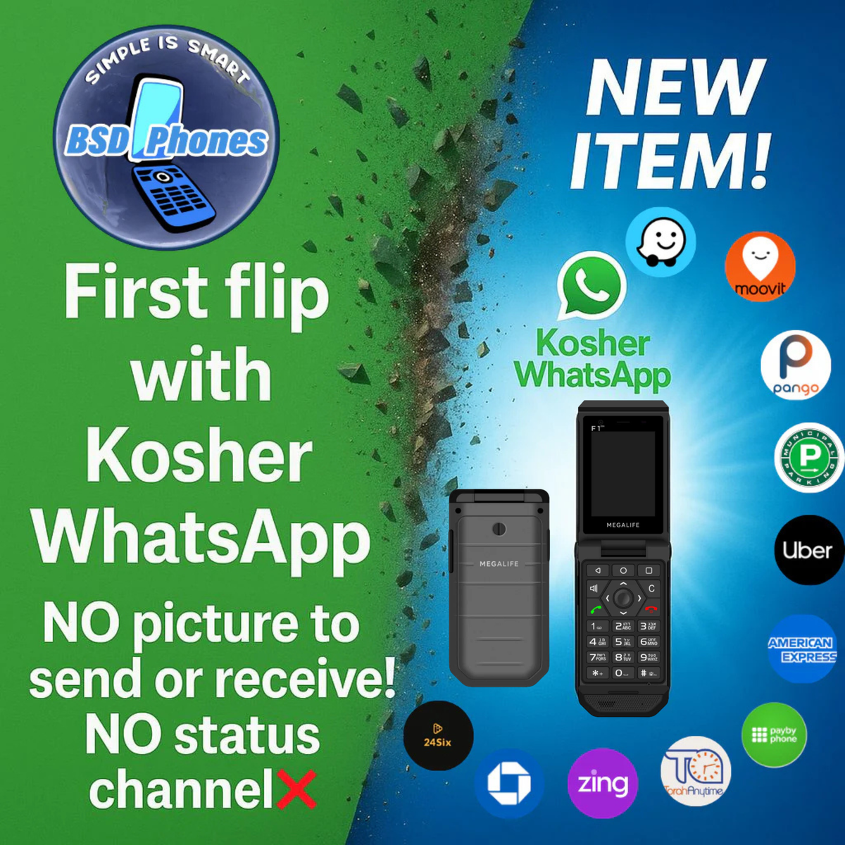 Megalife Zen F1 (with customize apps wirelessly)