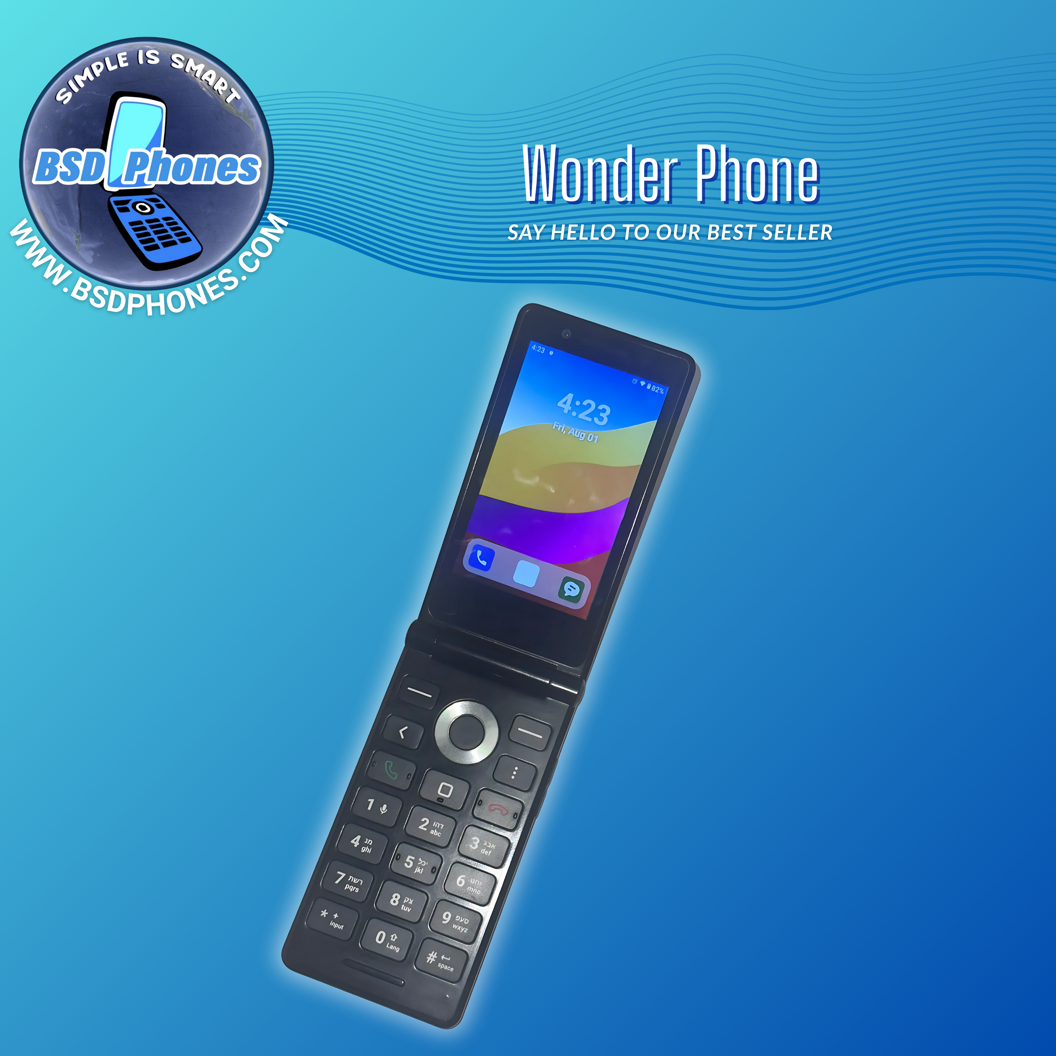 WONDER PHONE 4G Flip Phone UNLOCKED